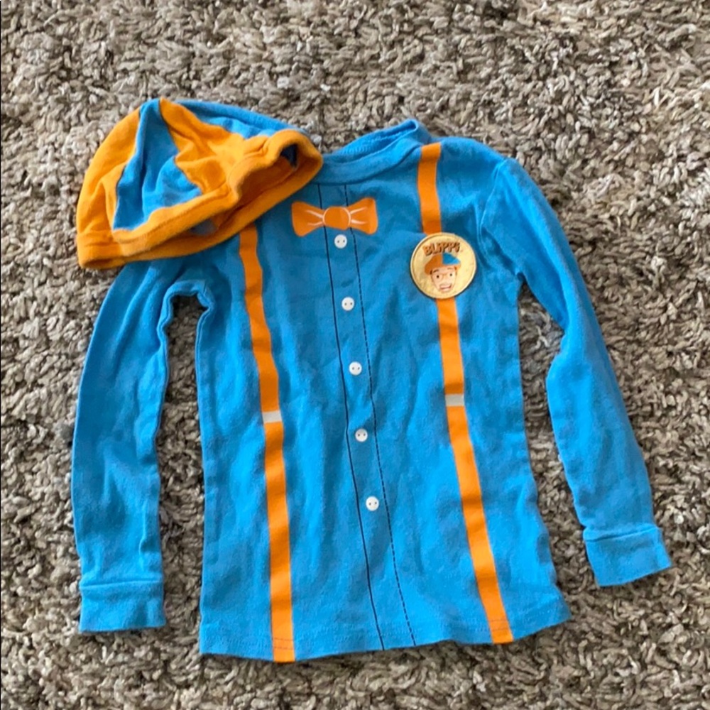 Blippi Pajama Top and Hat
